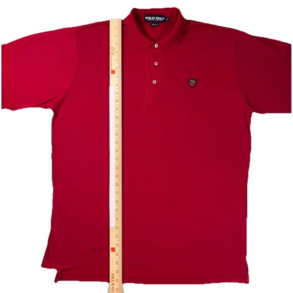 Ralph‎ Lauren Golf Polo Shirt Mens Large Classic Short Sleeve Crest Shield Logo